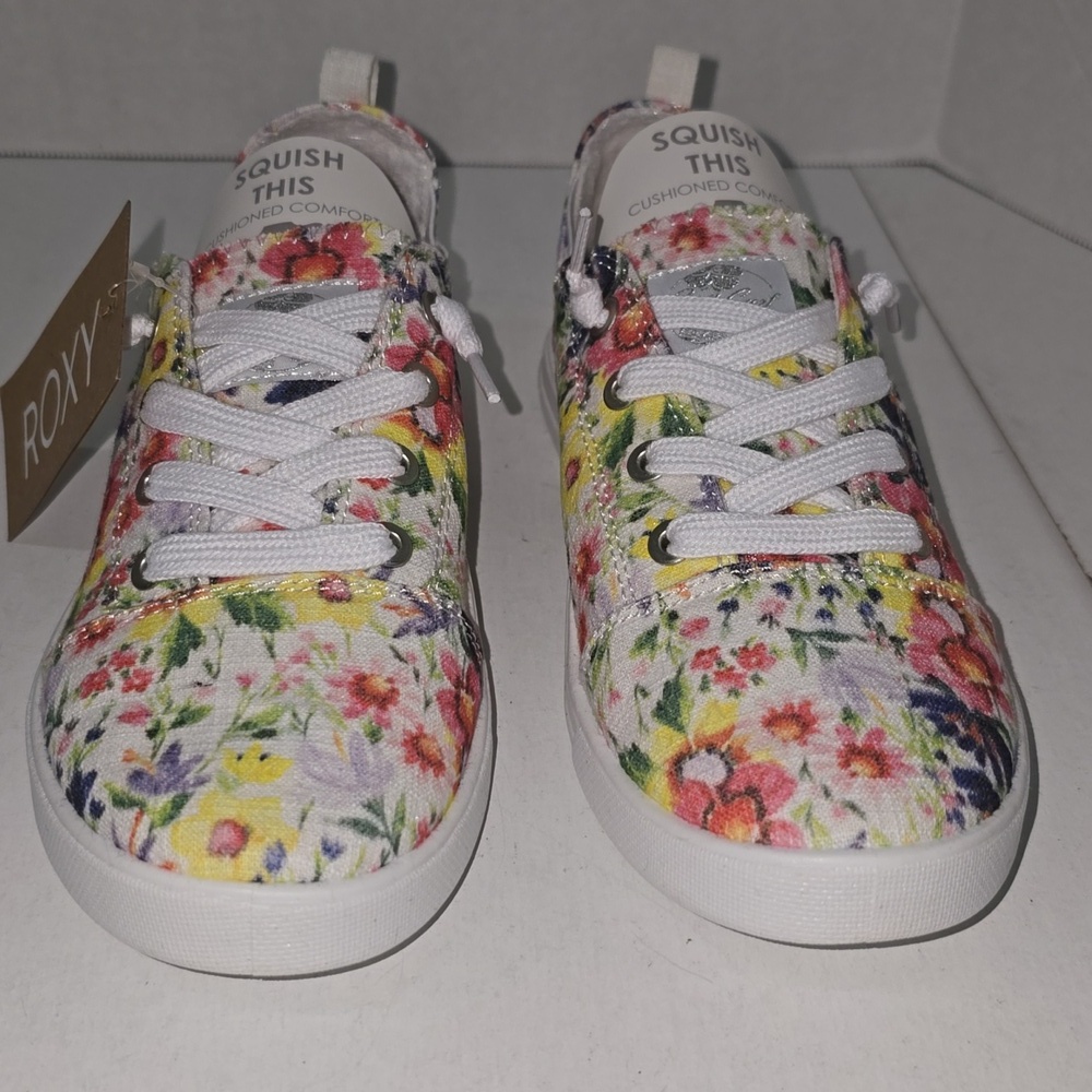 Roxy Libbie Slide On Canvas Floral Print Memory Foam Womens Size 6 NWT